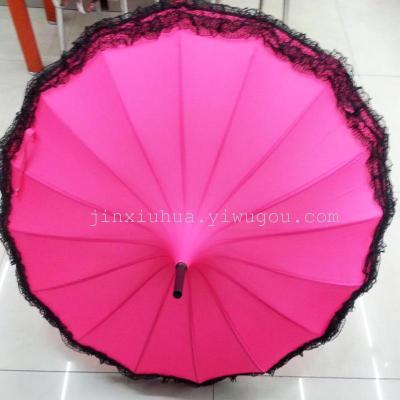 The new fine straight rod pagoda umbrella umbrella