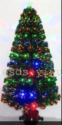 Three colors red, blue and green lights tree LED lights tree Christmas tree