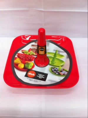 Square three layer candy dish, three layers of multi function fruit plate.