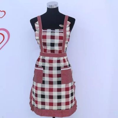 Manufacturers selling Korean Princess Dress cotton sleeveless smock apron apron printing processing