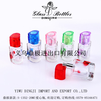 S-1352-20ML classic romance three heart perfume bottle