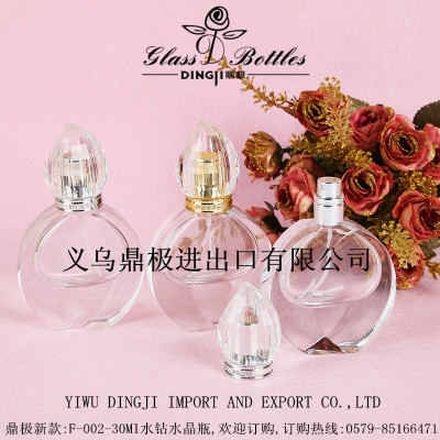 New oval crystal point drill perfume bottle F-002