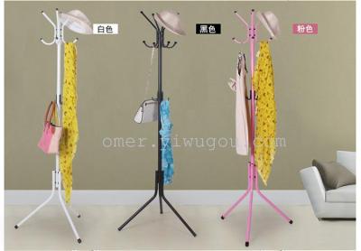 Factory Direct Sales Floor-Standing Iron Coat Rack Extra Thick Steel Pipe Clothes Rack Modern Fashion Creative Colthing Hanger