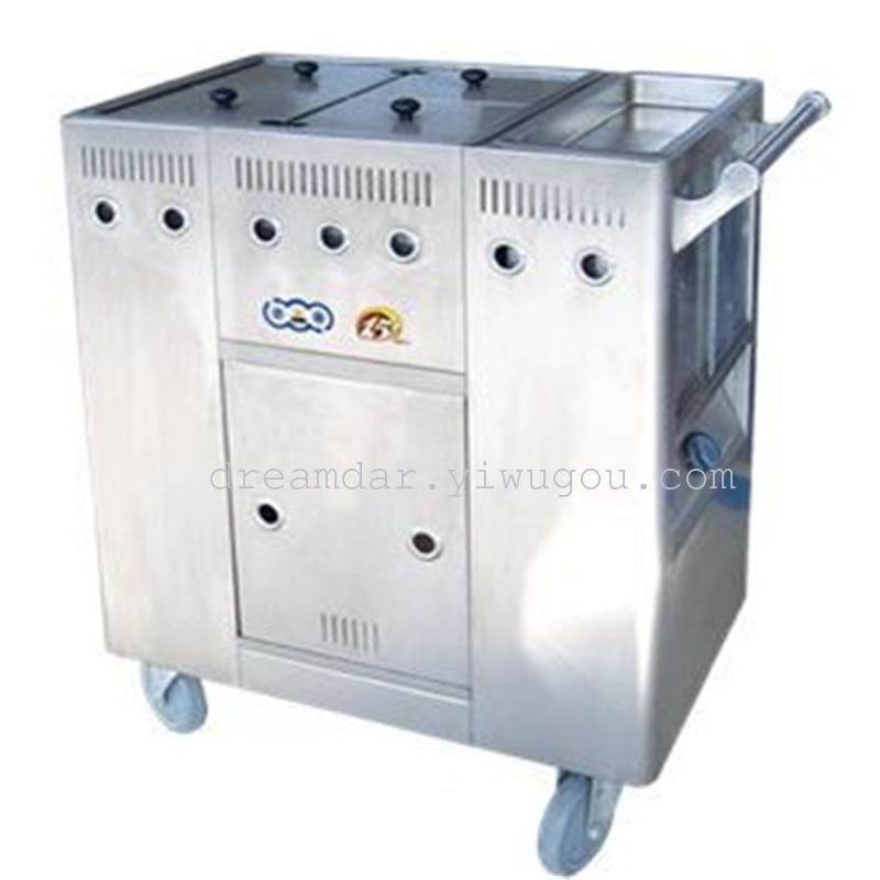 厂家直销不锈钢四格粥车 早餐保温推车