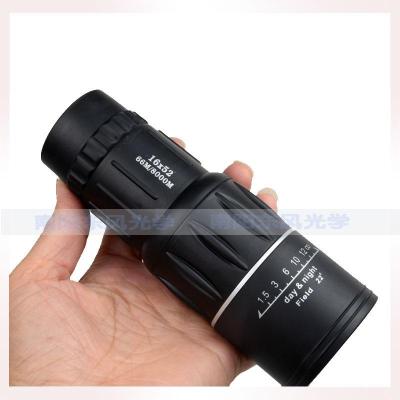 Telescope wholesale and upgraded version of the 16X52 HD green film dual focus outdoor single tube telescope