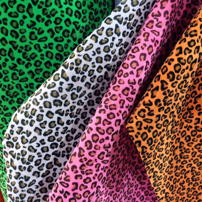 Flocking fabric shoe bags accessories leopard East Purple Leather Co. Ltd.