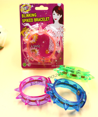 Eight lamp LED flash bracelet bracelet fluorescent bracelet bracelet makeup dance props wholesale suction card