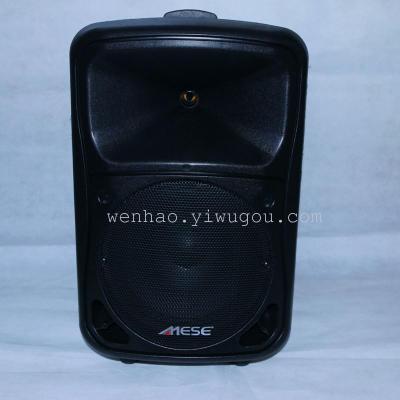 Outdoor square dancing high power stage acoustics portable mobile pull rod speaker box.
