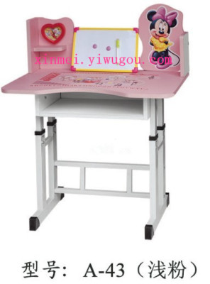 Factory direct lifting of children learning table draw Table Desk chairs cartoon table