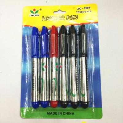 The new 2004 mark pen 6 pen pen mark mark oil suction card