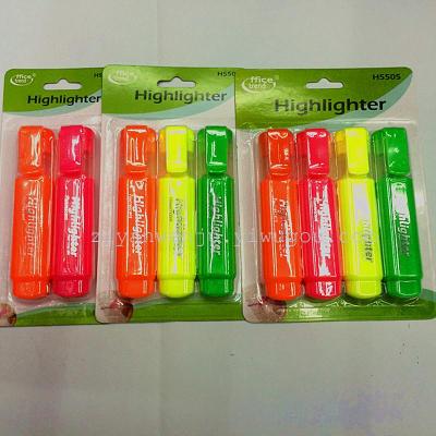 Fluorescence bulk highlighter green highlighter pens