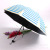 Tri-Fold Striped Black Rubber Umbrella Sun Umbrella UV-Proof Sun Umbrella Wholesale Custom