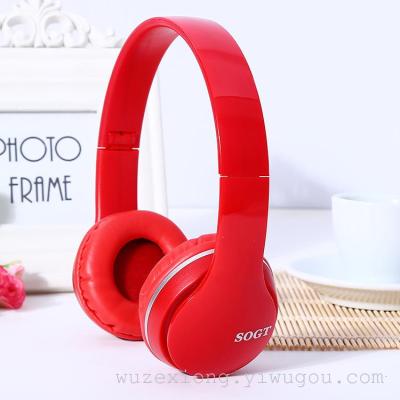 SOGT fashion head wearing headphones, portable folding headphones, single side plug headphones manufacturers
