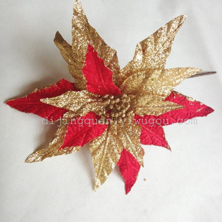 单支圣诞花头 圣诞节用品 现货特价售完为止