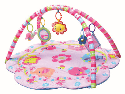 Pink Petals Game Blanket Baby Game Flap Music Crawling Mat 2605#