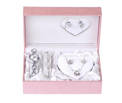 Ms. JESOU gift box premium gift watch bracelet necklace earring gift set