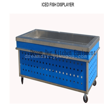 Iced fish showcase (customized size) commercial display cabinet
