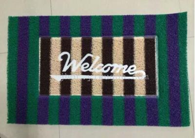 Custom mats, carpet mats, doormat, PVC, advertising mats, l welcome ellipse