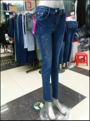 The fall of the new high waisted jeans pants Stretch Skinny Pants pencil pants tide