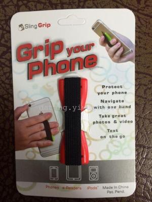 Mobile phone strap support bracket lazy finger support back support bandage