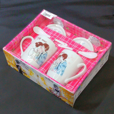Ceramic Cup Series Couple's Cups Gift Cup New 7166 Couple Double Cup