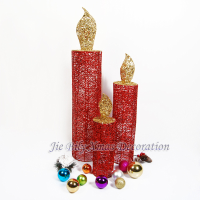 2015 Metal Candle Set Christmas indoor & outdoor metal crafts sets christmas decoration