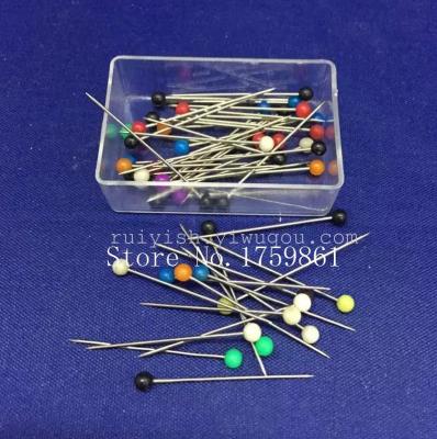 Supply Boxed Solid Color Bead Needle 32MM White, Black, Color Pearl Needle, Fast Delivery and Good Quality