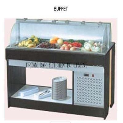 The buffet open clamshell salad table (customized size)