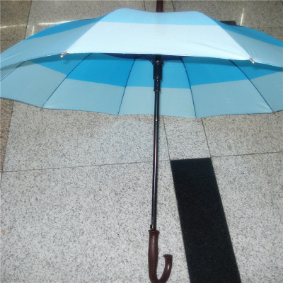 Creative Stripe Three-Color Umbrella Dot Pattern Long Handle Umbrella Practical Parasol
