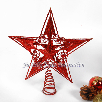 2015 Metal Top Star Home Decoration For Xmas Tree Decor