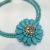 European and American Popular Famous Turquoise Flower Necklace