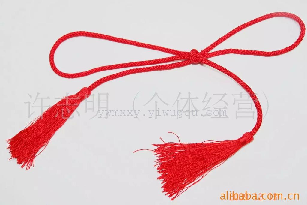  流苏 手链项链 手工编织粗玉线 