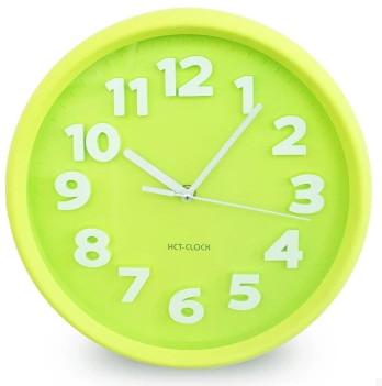 Modern Simple Fashion Candy Color round Digital Wall Clock Living Room Bedroom Noiseless Clock Clock