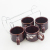 Ten Yuan Store Delivery Ceramic Cup Classic Fashion Coffee Cups 4 Pack Stacking Cup Brown Stacking Cup