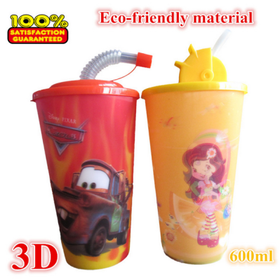 3D PP cartoon children can customize water cups