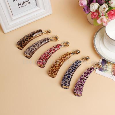 Different colors of leopard banana clip factory direct