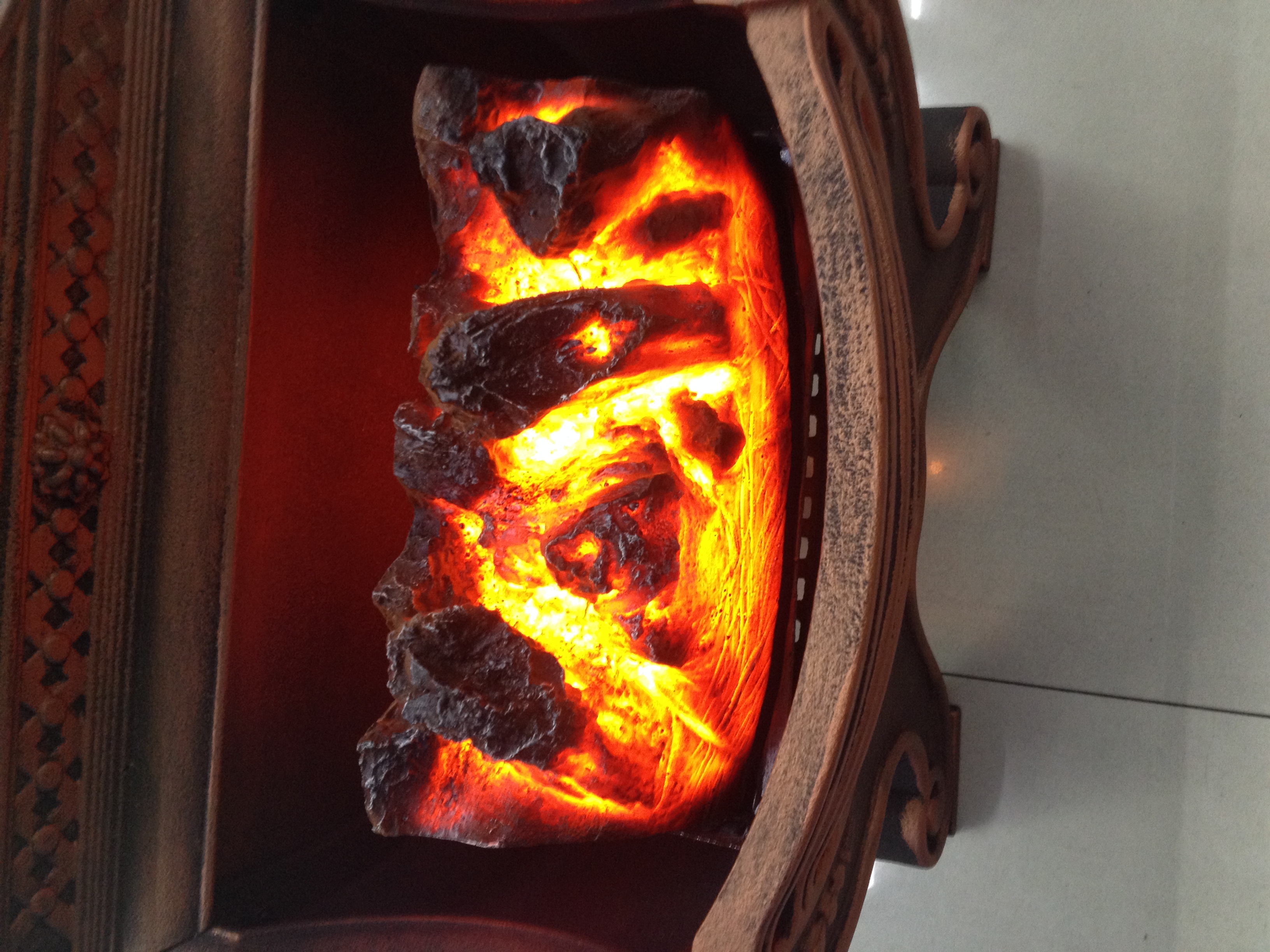 欧式古罗马仿真壁炉 真火铸铁壁炉 燃木铸铁壁炉 电壁炉取暖器