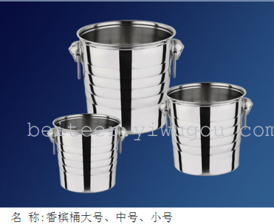 Luxury stainless steel champagne barrel