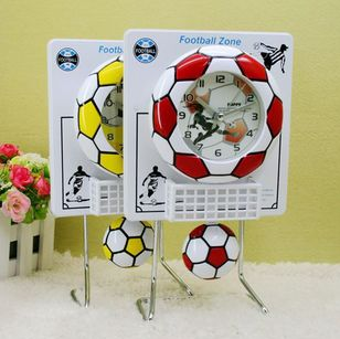 Creative Football Iron Frame Swing Clock Fans Favorite Table Clock