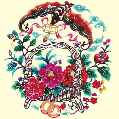Double sided embroidery handicrafts ofan traditional embroidery Chinese blessed family