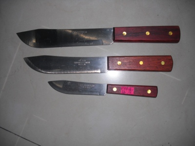 Middle East Africa Popular Red Wooden Handle Butcher Knife Chef Knife Fruit Knife