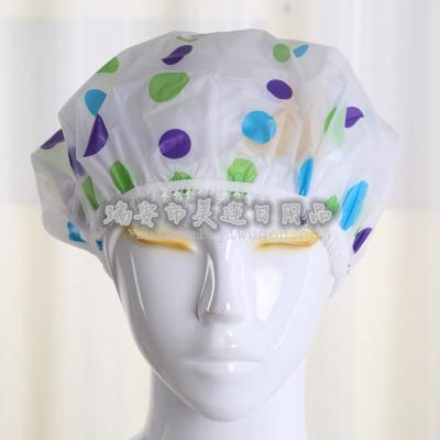 Waterproof shower cap hair cap card with bath take a shower.