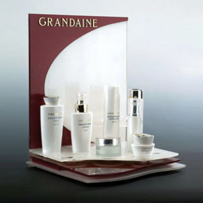 Customizable organic glass cosmetics counter display, acrylic cosmetic display counters wholesale