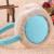 Korean fashion solid color knitting little fur earmuffs ear cover 