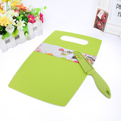 The Plastic cutting board with stainless steel set, safe, healthy, clean and durable
