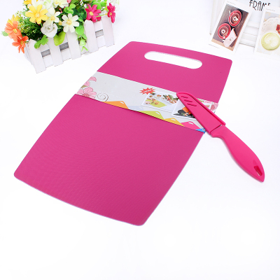 The Plastic cutting board with stainless steel set, safe, healthy, clean and durable