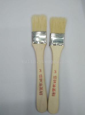 No. 3 oil painting brush bristles