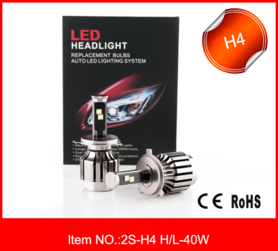 A new generation of LED car headlights, H4 with a fan