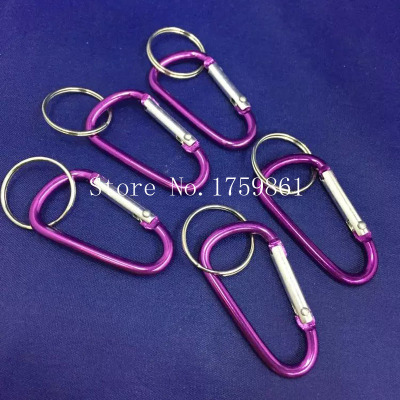 A Large Supply of 4. 5cm Climbing Button Carabiner + Key Ring, Excellent Price, Fast Delivery