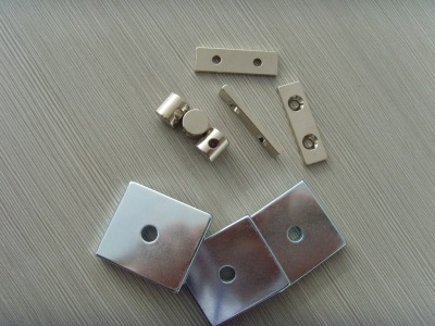 Factory Supply Square NdFeB Punching Magnet opposite Sex Punching Magnetic Steel